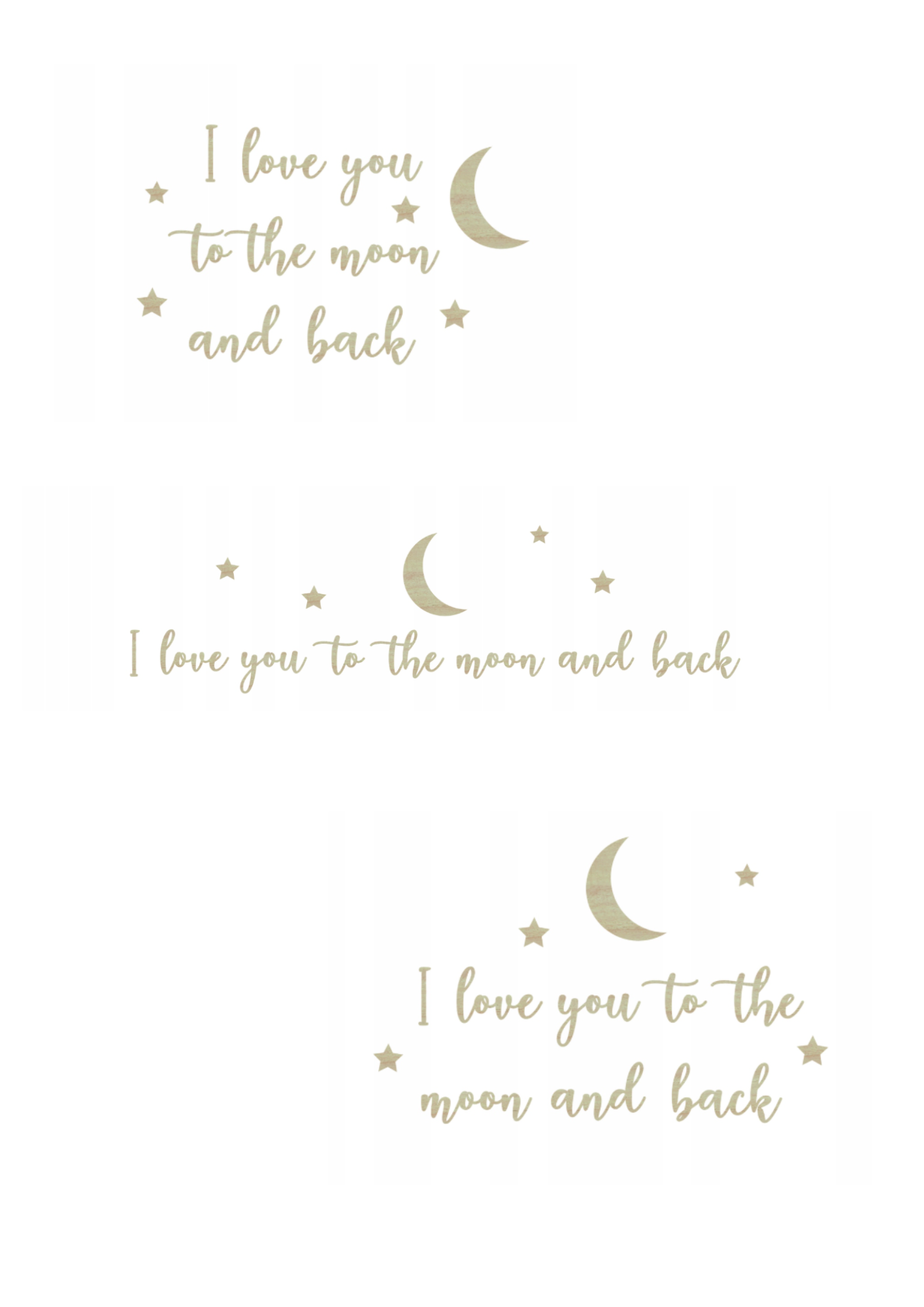 wooden lettering
