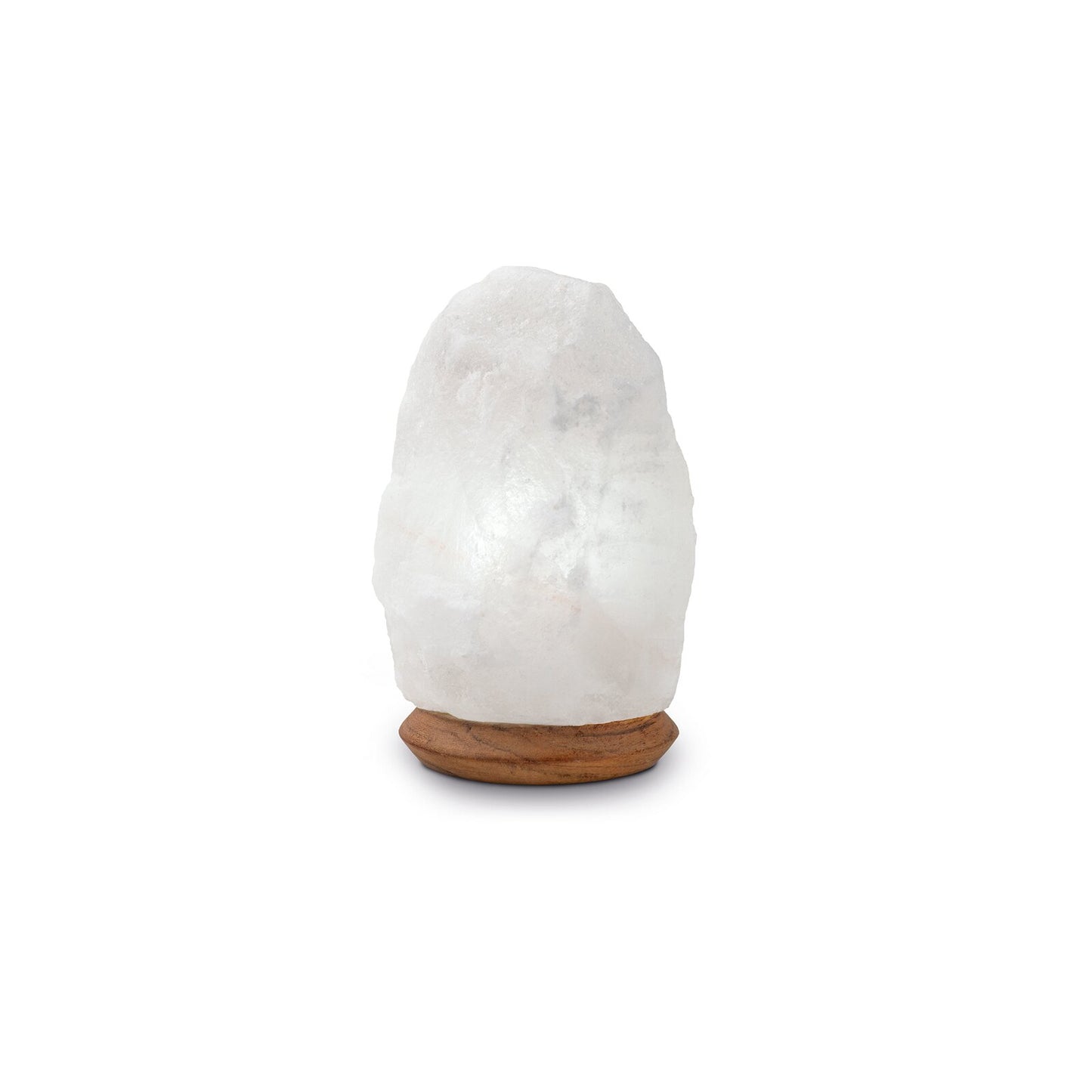 Salzkristall Rocklampe mit Holzsockel