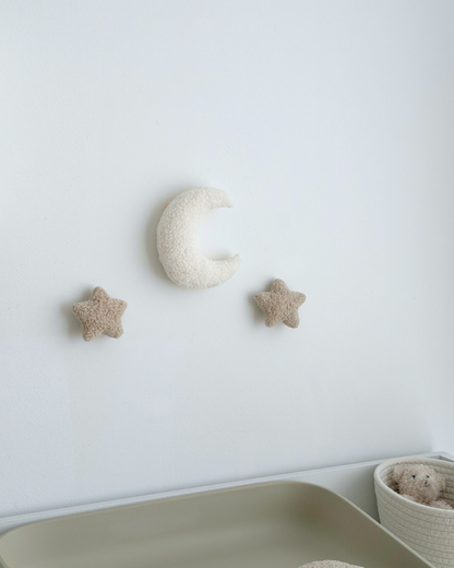 WANDDEKO Mond mit Sternen Set