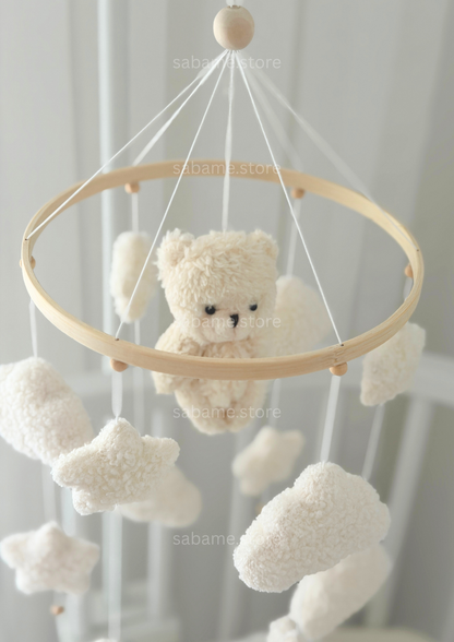 BABY MOBILE White Teddy