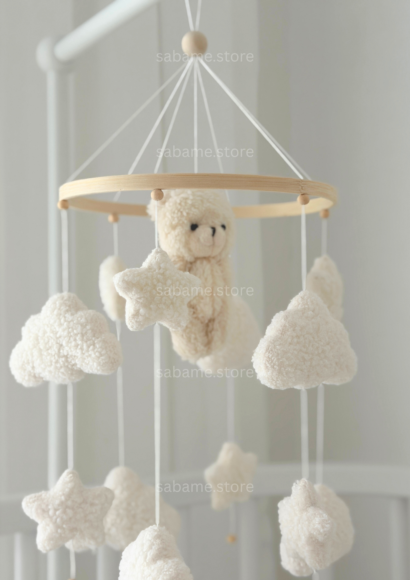 BABY MOBILE White Teddy