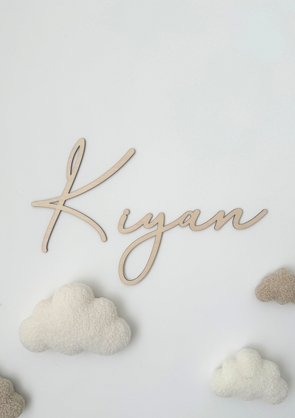 wooden lettering