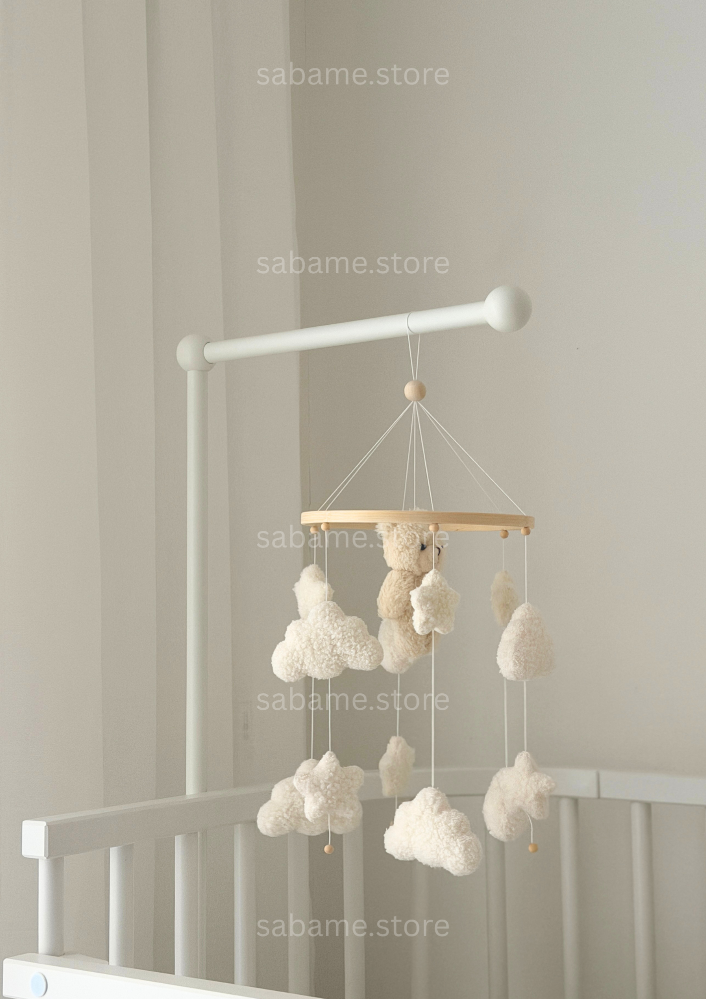 BABY MOBILE White Teddy