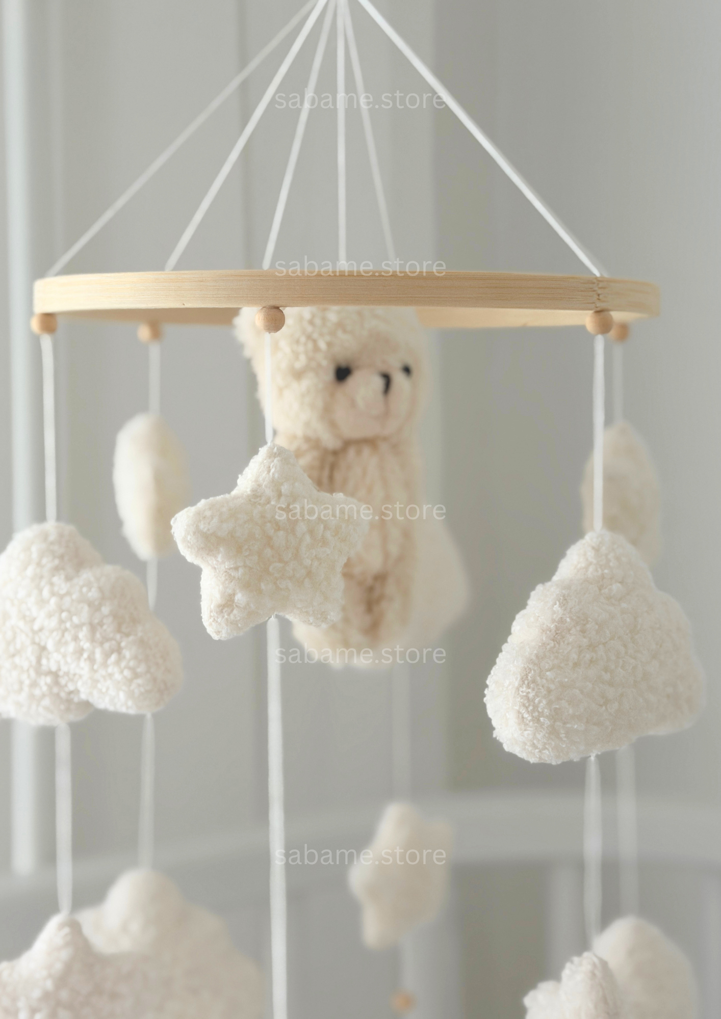 BABY MOBILE White Teddy