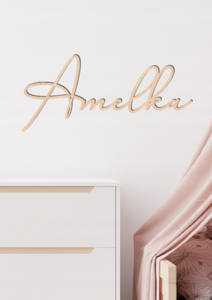 wooden lettering
