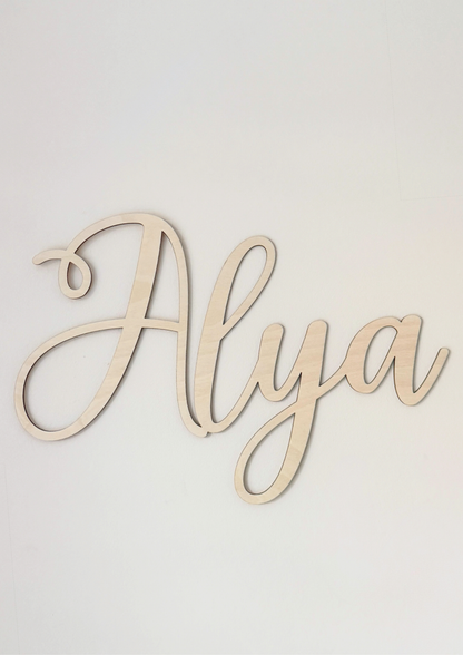 wooden lettering