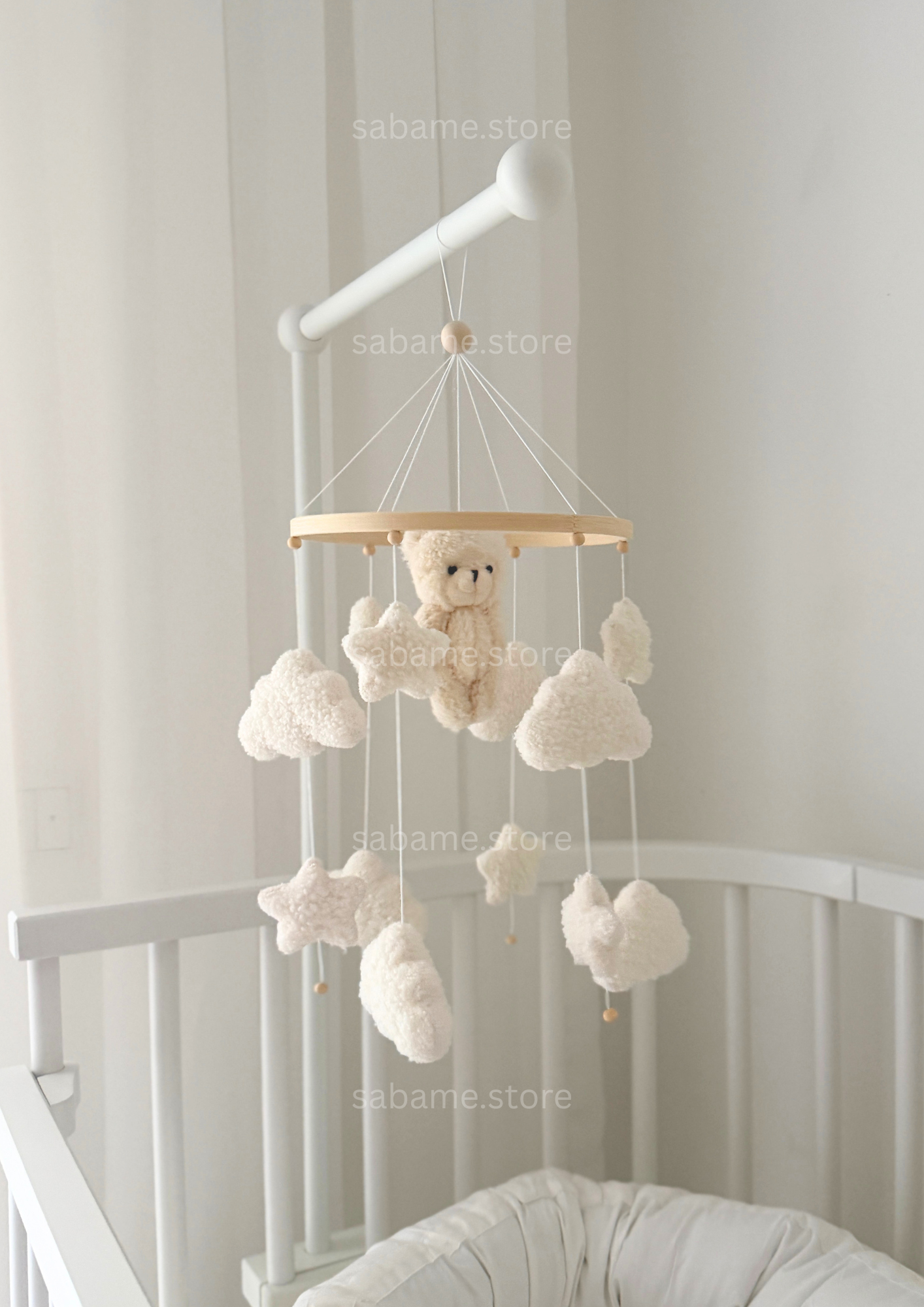 BABY MOBILE White Teddy