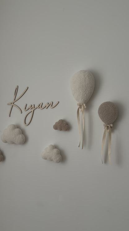 WANDDEKO BALLONS mit Wolken Cozy
